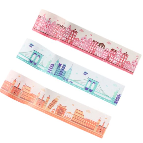 MILIKO CITY COLLECTION DECORATION WASHI TAPE 10 PK - Picture 7 of 7